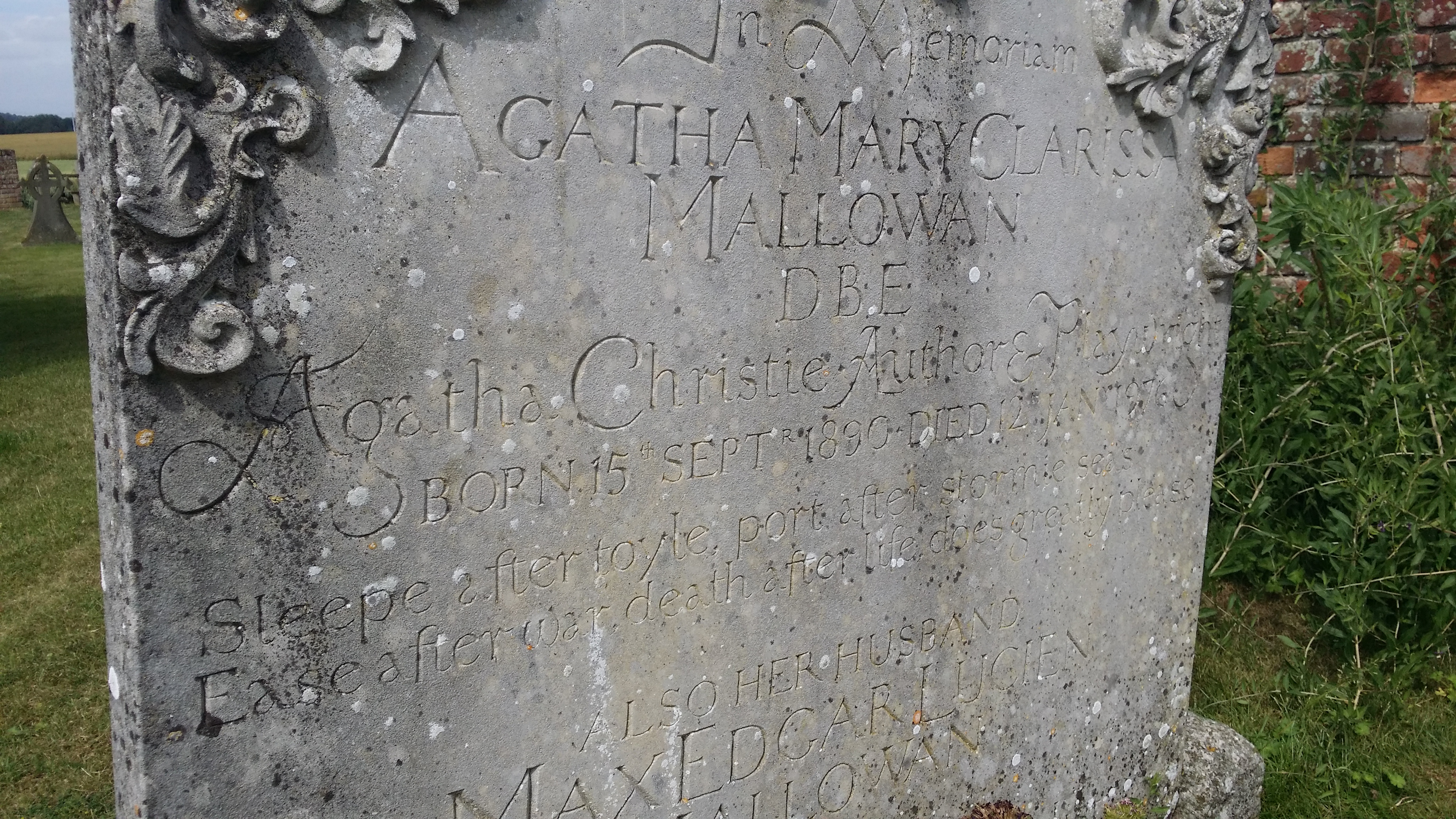 Agatha Christie's grave