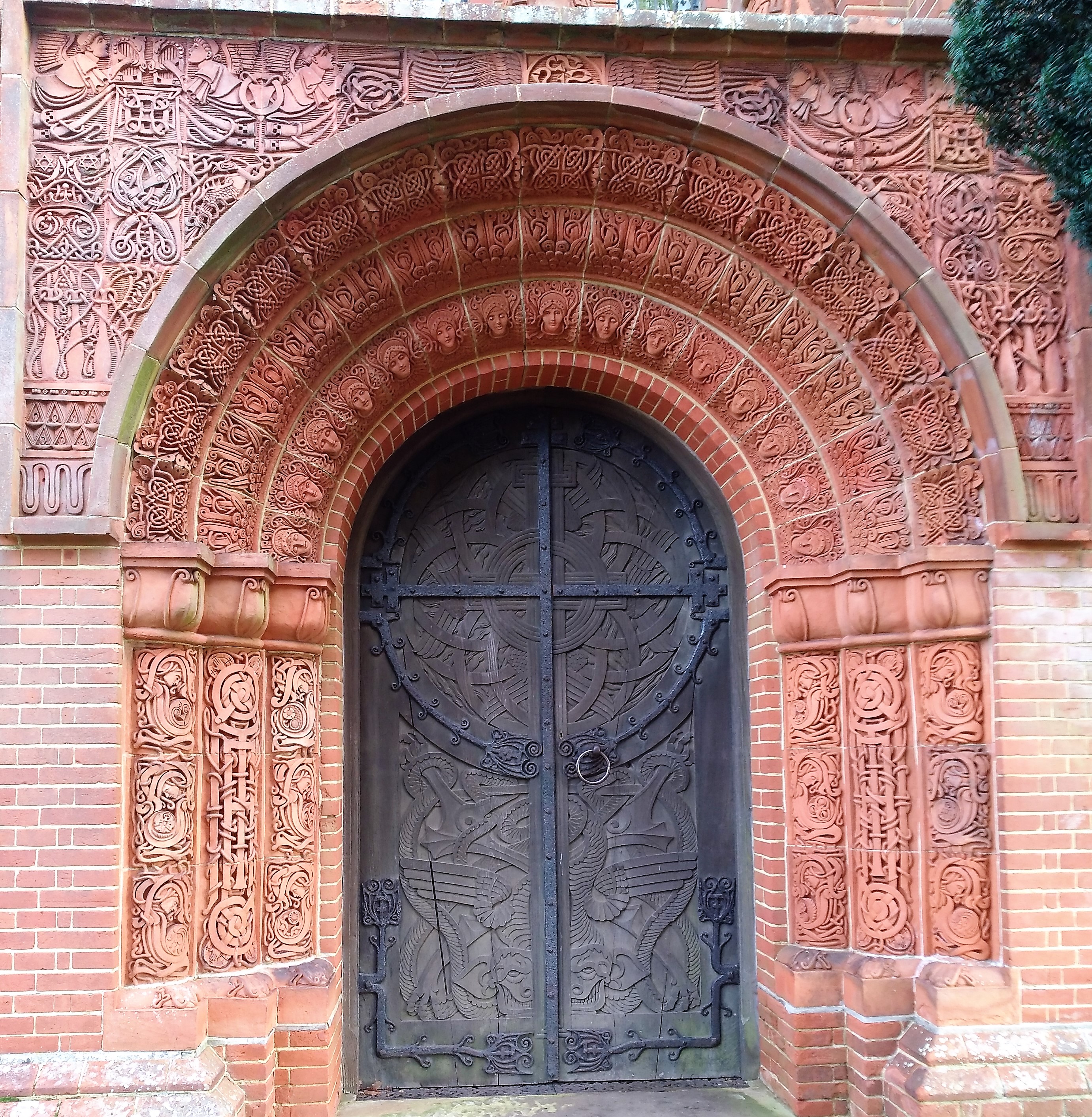 Door to Watts Memorial Chapel